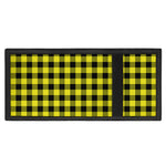 Yellow Buffalo Plaid Print Trifold Wallet
