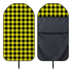Yellow Buffalo Plaid Print Waterproof Car Seat Cover
