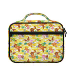 Yellow Camo And Hibiscus Flower Print Briefcase Bible Bag