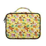 Yellow Camo And Hibiscus Flower Print Briefcase Bible Bag