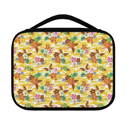 Yellow Camo And Hibiscus Flower Print Classic Bible Case