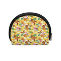 Yellow Camo And Hibiscus Flower Print Coin Purse