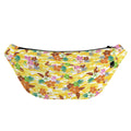 Yellow Camo And Hibiscus Flower Print Fanny Pack