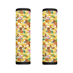 Yellow Camo And Hibiscus Flower Print Handle Covers
