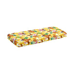 Yellow Camo And Hibiscus Flower Print Piano Keyboard Cover