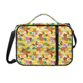 Yellow Camo And Hibiscus Flower Print Shoulder Strap Bible Bag