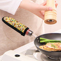 Yellow Camo And Hibiscus Flower Print Skillet Handle Cover