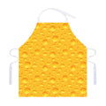 Yellow Cheese Print Adjustable Apron