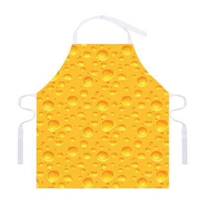 Yellow Cheese Print Adjustable Apron