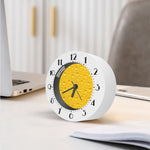 Yellow Cheese Print Alarm Clock