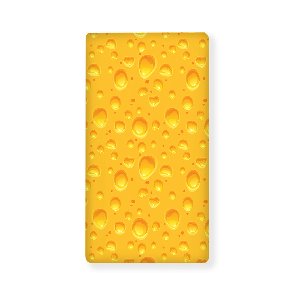 Yellow Cheese Print Baby Crib Sheet