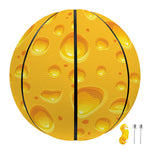 Yellow Cheese Print Basketball
