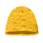 Yellow Cheese Print Beanie