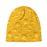Yellow Cheese Print Beanie