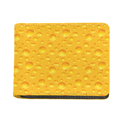 Yellow Cheese Print Bifold Wallet