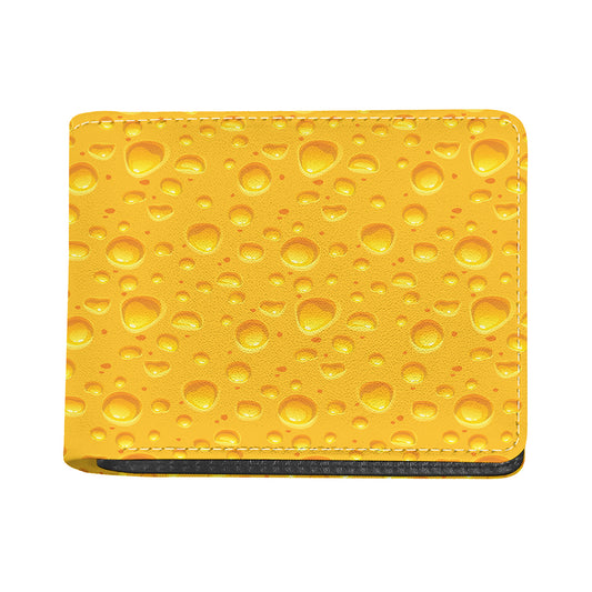 Yellow Cheese Print Bifold Wallet