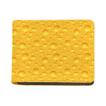 Yellow Cheese Print Bifold Wallet