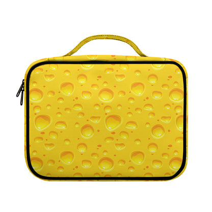Yellow Cheese Print Briefcase Bible Bag