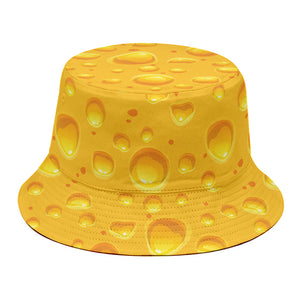 Yellow Cheese Print Bucket Hat