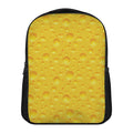 Yellow Cheese Print Casual Backpack