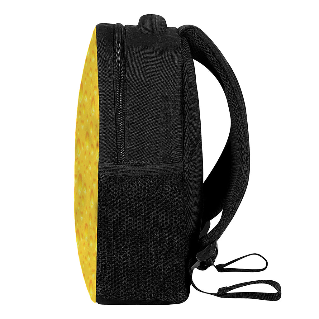 Yellow Cheese Print Casual Backpack