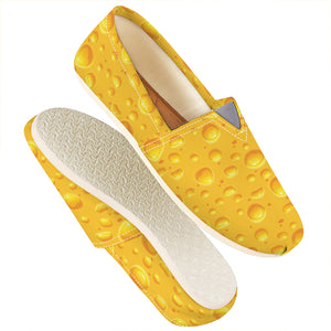 Yellow Cheese Print Casual Shoes