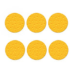 Yellow Cheese Print Coaster Set