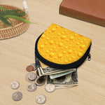 Yellow Cheese Print Coin Purse