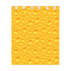 Yellow Cheese Print Curtain