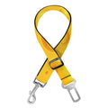 Yellow Cheese Print Dog Seat Belt