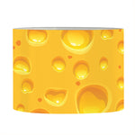 Yellow Cheese Print Drum Lamp Shade