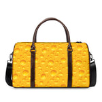 Yellow Cheese Print Duffle Bag