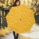 Yellow Cheese Print Foldable Umbrella