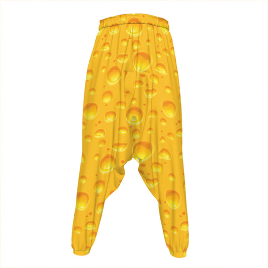 Yellow Cheese Print Hammer Pants