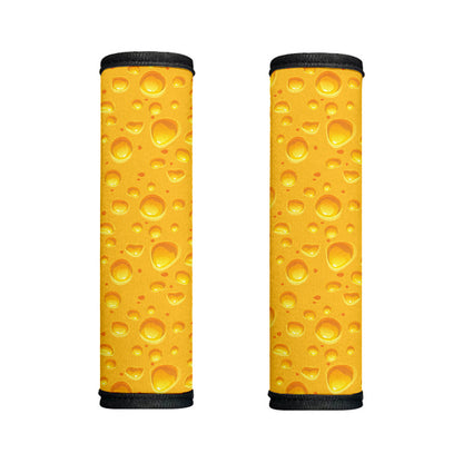 Yellow Cheese Print Handle Covers