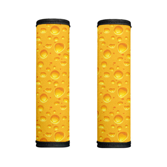 Yellow Cheese Print Handle Covers