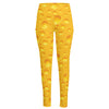 Yellow Cheese Print High-Waisted Pocket Leggings