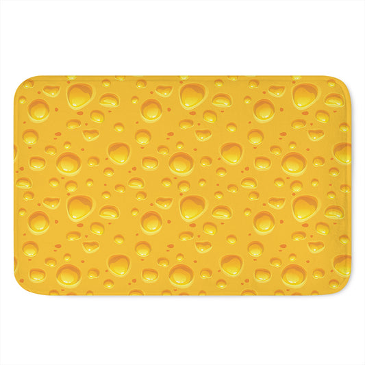 Yellow Cheese Print Indoor Door Mat
