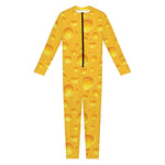 Yellow Cheese Print Jumpsuit