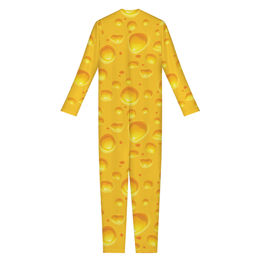 Yellow Cheese Print Jumpsuit