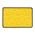 Yellow Cheese Print Kitchen Mat