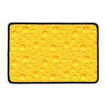 Yellow Cheese Print Kitchen Mat