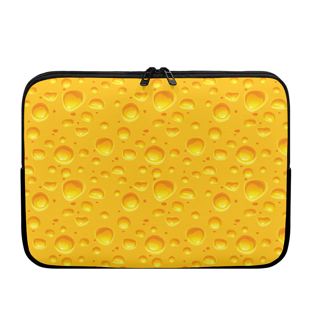 Yellow Cheese Print Laptop Sleeve