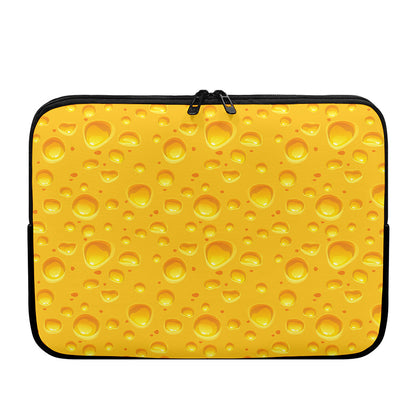 Yellow Cheese Print Laptop Sleeve