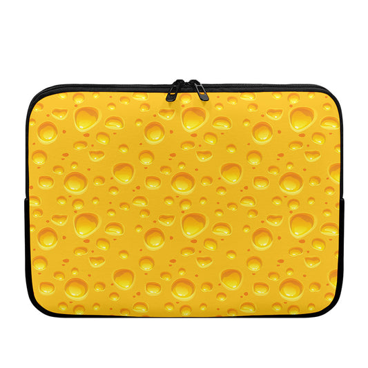 Yellow Cheese Print Laptop Sleeve