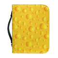 Yellow Cheese Print Leather Bible Cover