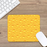 Yellow Cheese Print Mouse Pad