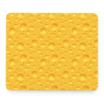 Yellow Cheese Print Mouse Pad