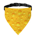 Yellow Cheese Print Over The Collar Dog Bandana
