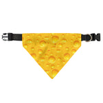 Yellow Cheese Print Over The Collar Dog Bandana